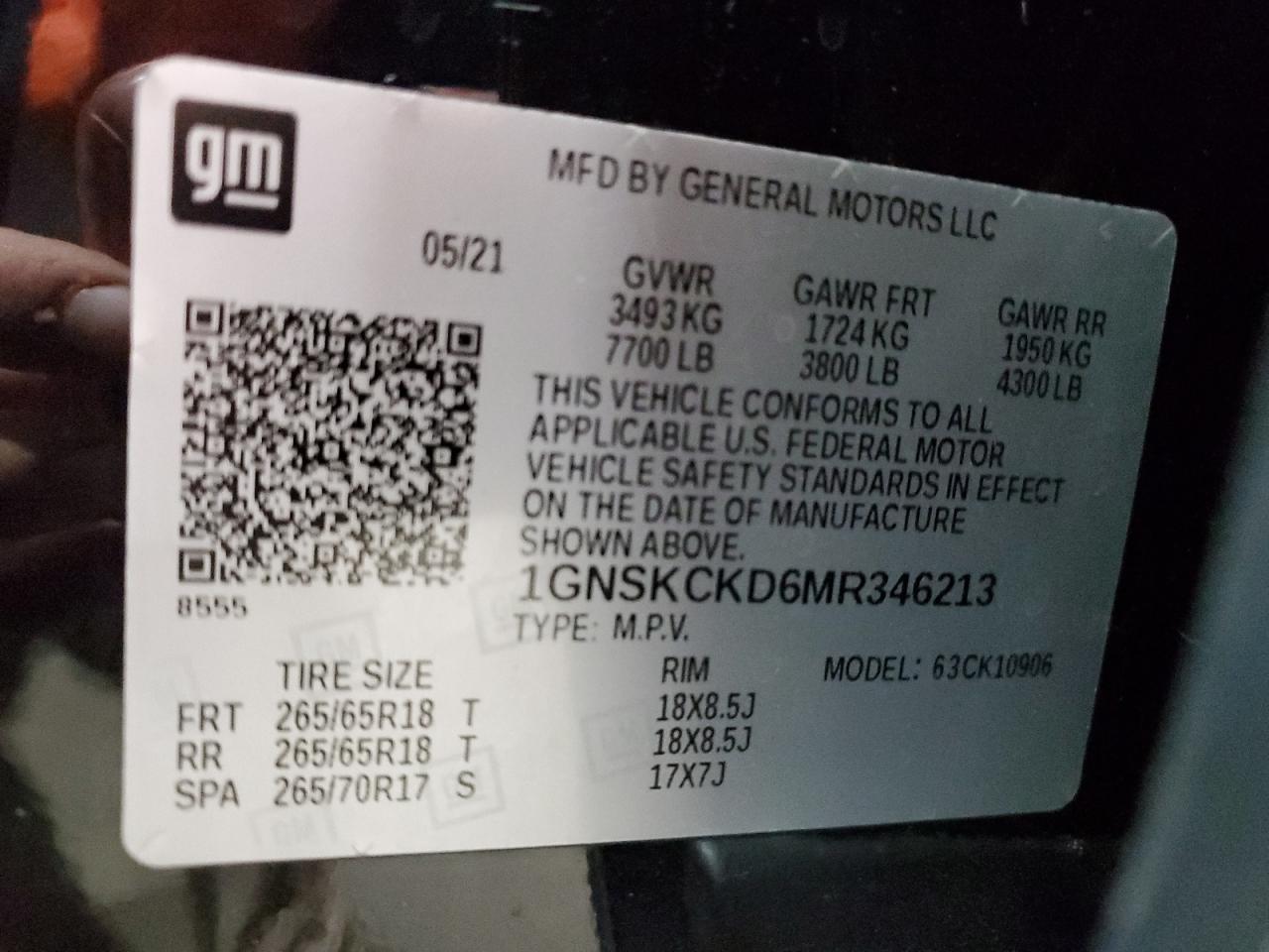 2021 Chevrolet Suburban K1500 Lt - zdjęcie 13