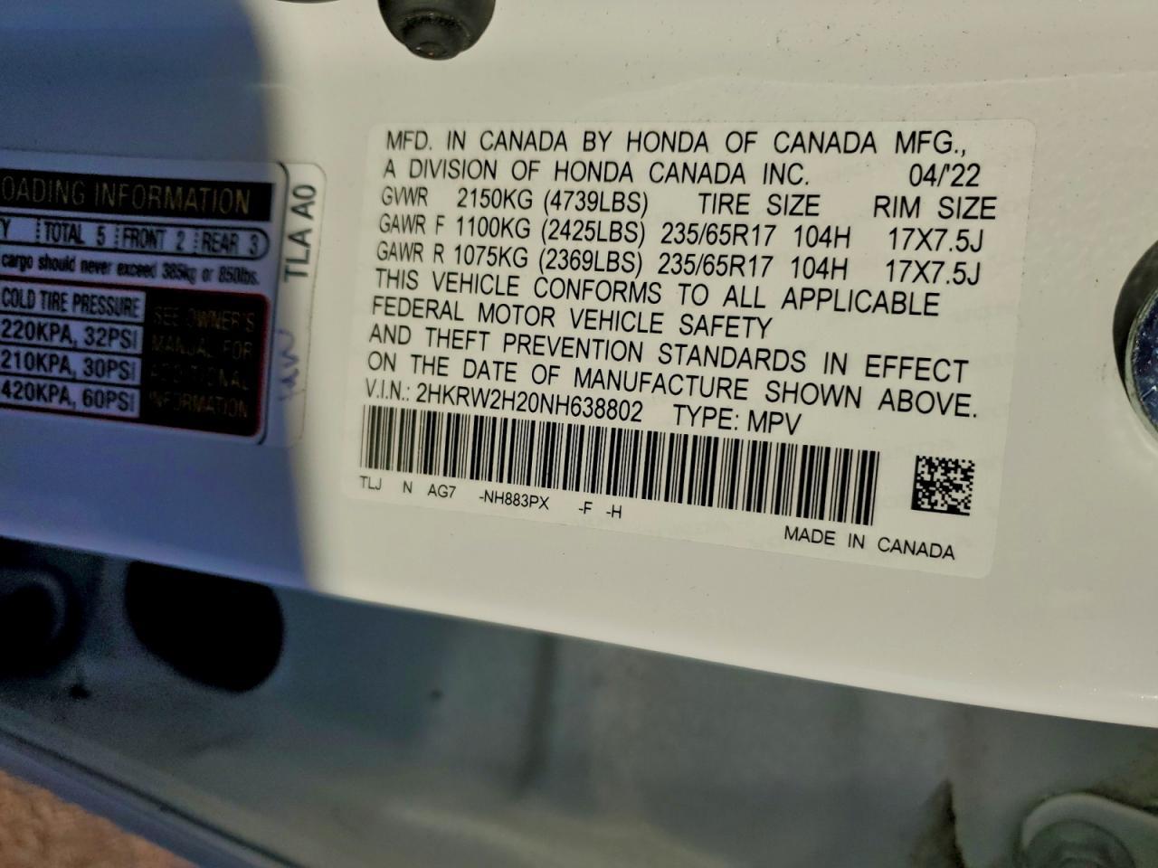 2022 Honda CR-V - zdjęcie 14