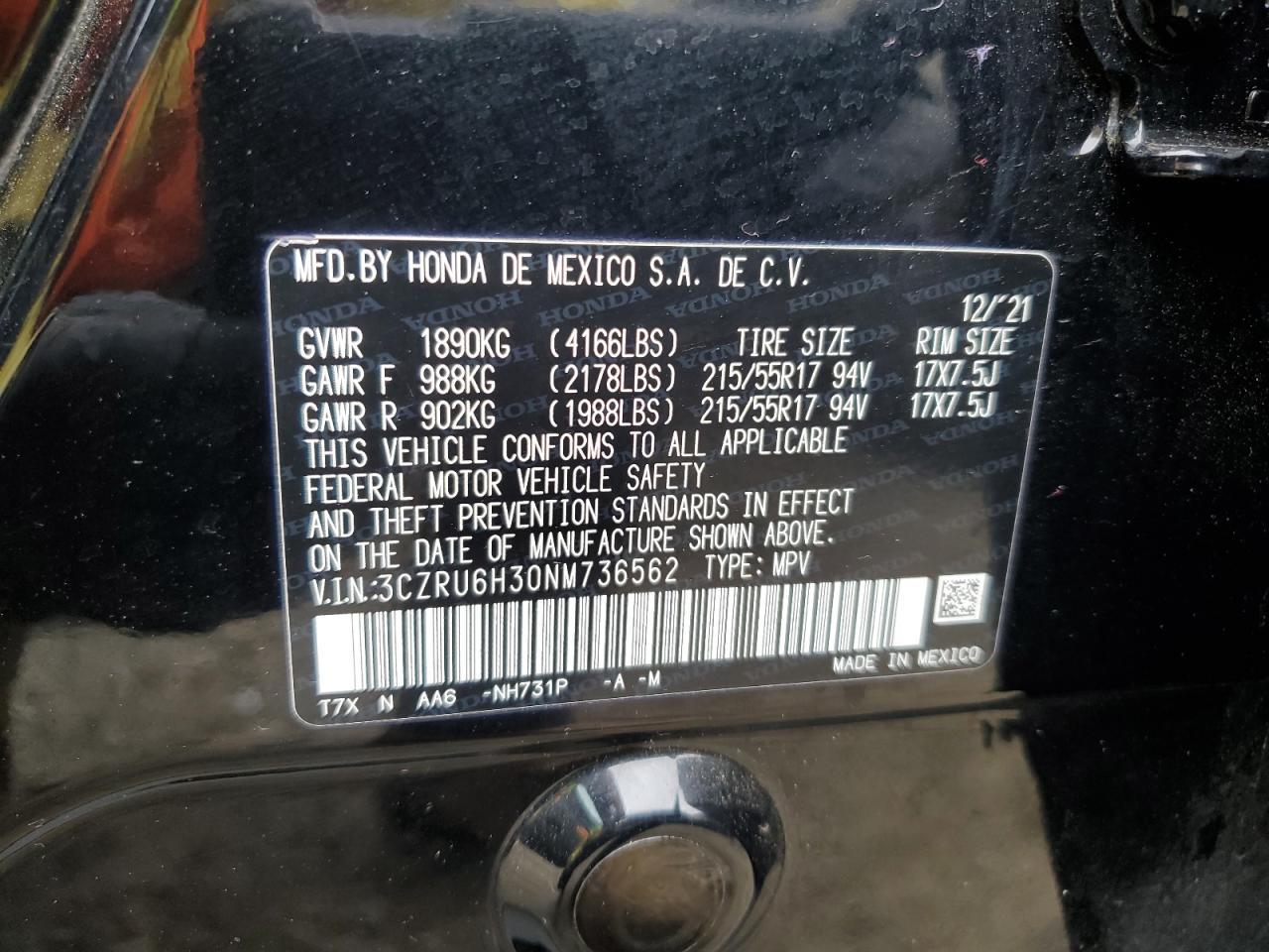 2022 Honda Hr-V Lx - zdjęcie 13
