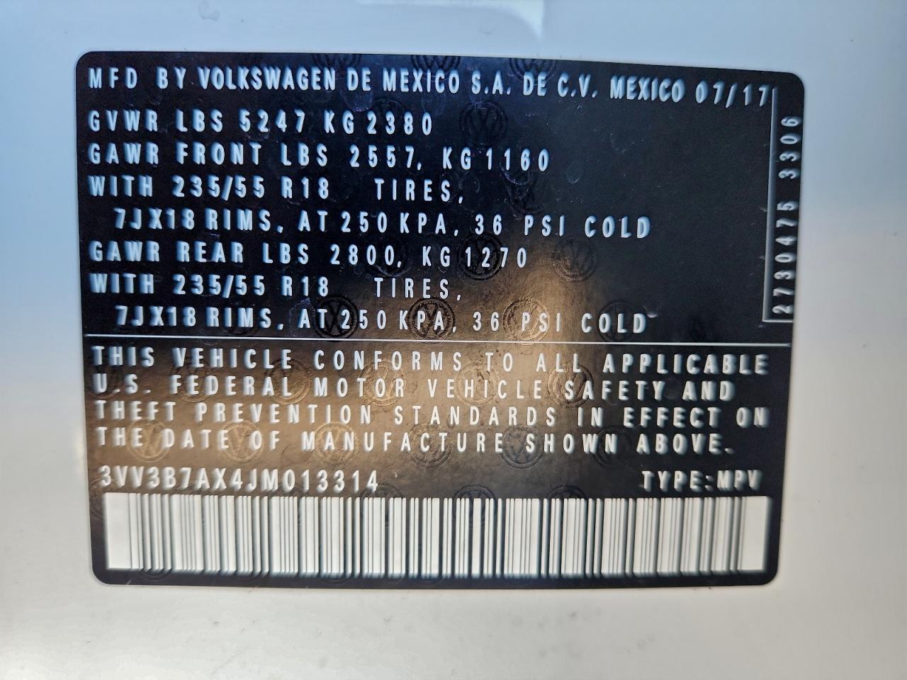 2018 Volkswagen Tiguan - zdjęcie 13