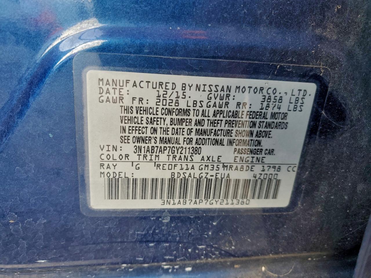 2016 Nissan Sentra - zdjęcie 12