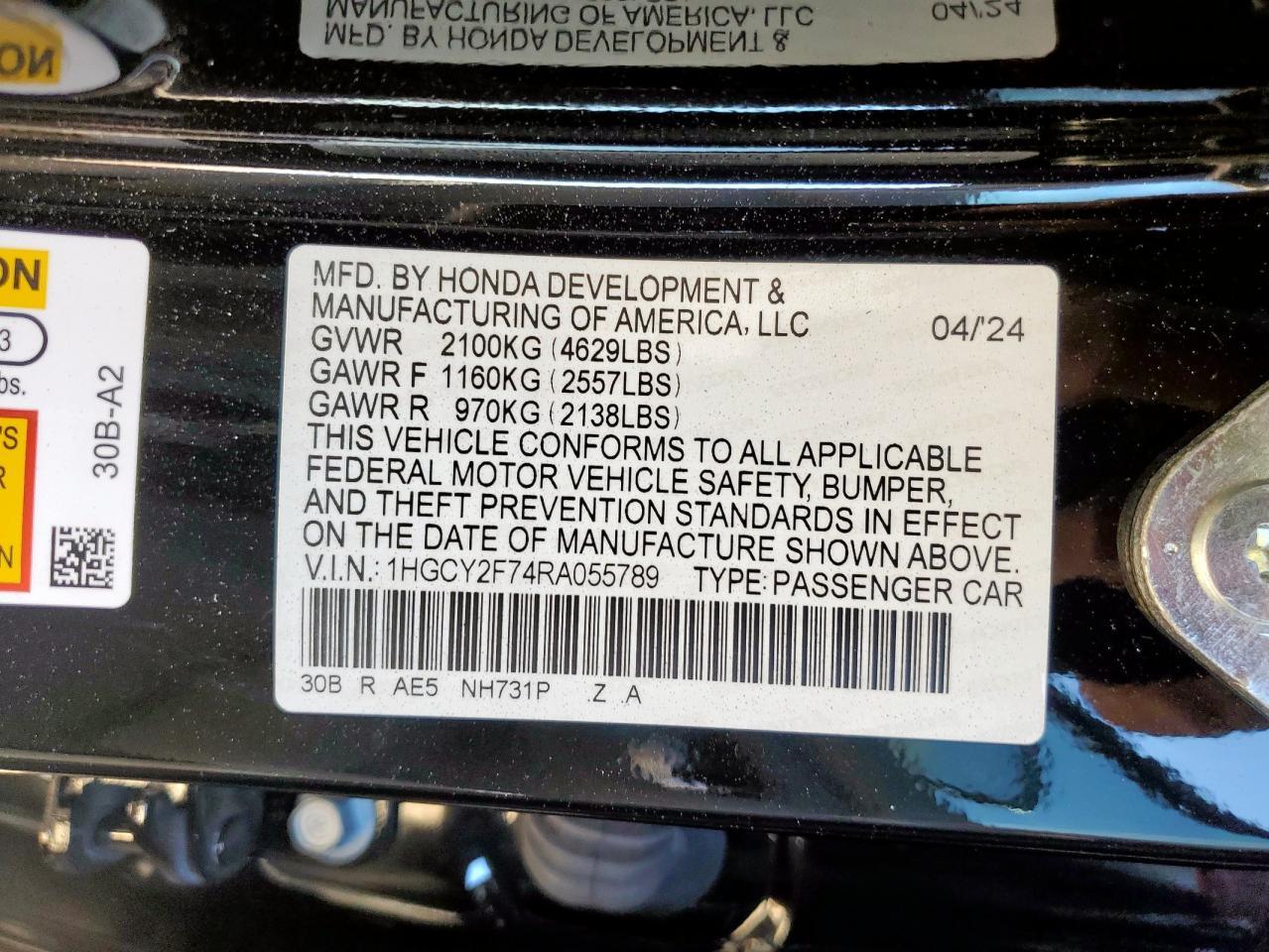 2024 Honda Accord - zdjęcie 12