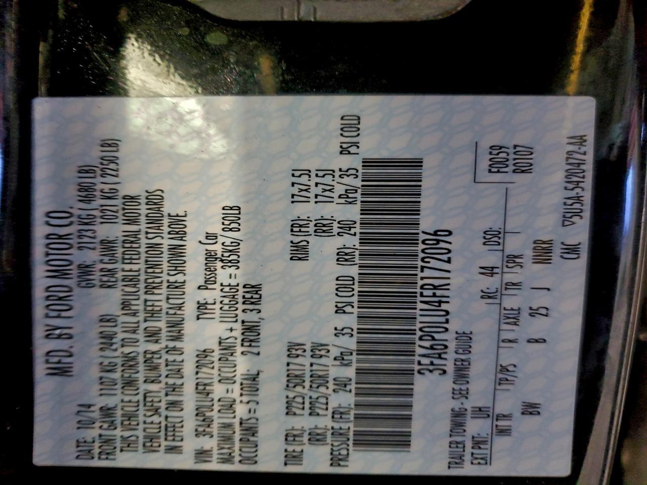 2015 Ford Fusion Se Hybrid - zdjęcie 13