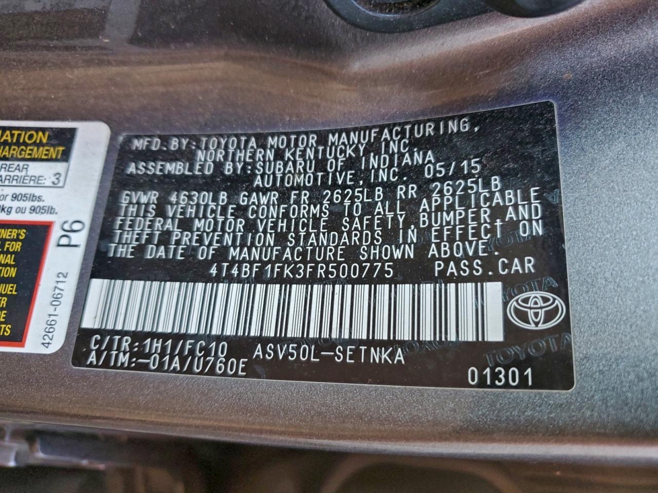 2015 Toyota Camry - zdjęcie 12