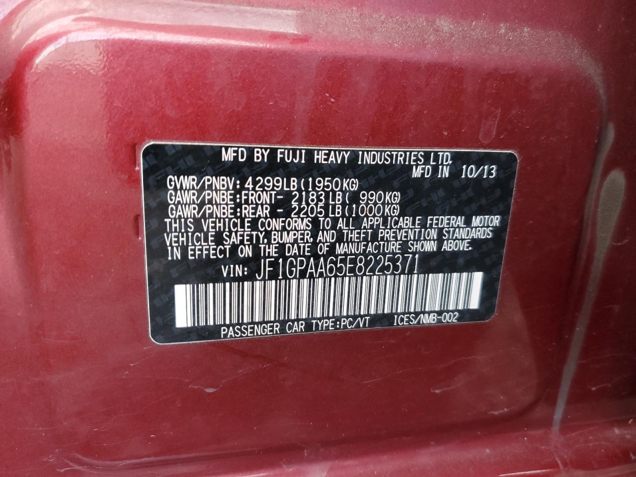 2014 Subaru Impreza - zdjęcie 13