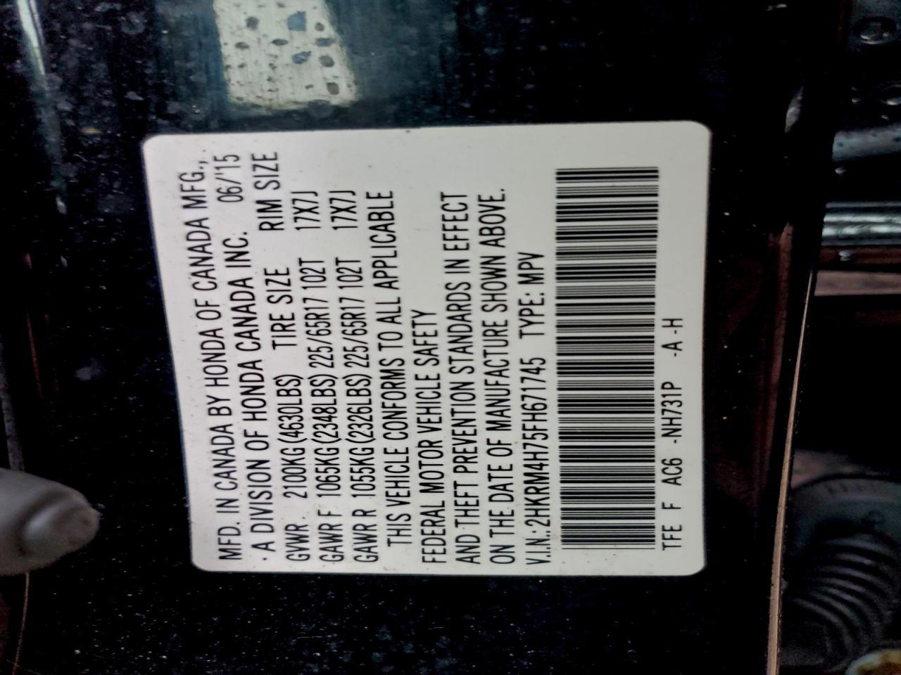 2015 Honda CR-V - zdjęcie 13