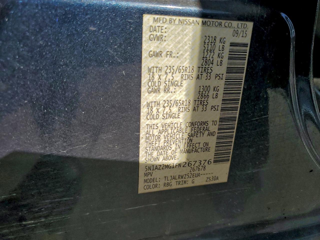 2015 Nissan Murano - zdjęcie 13