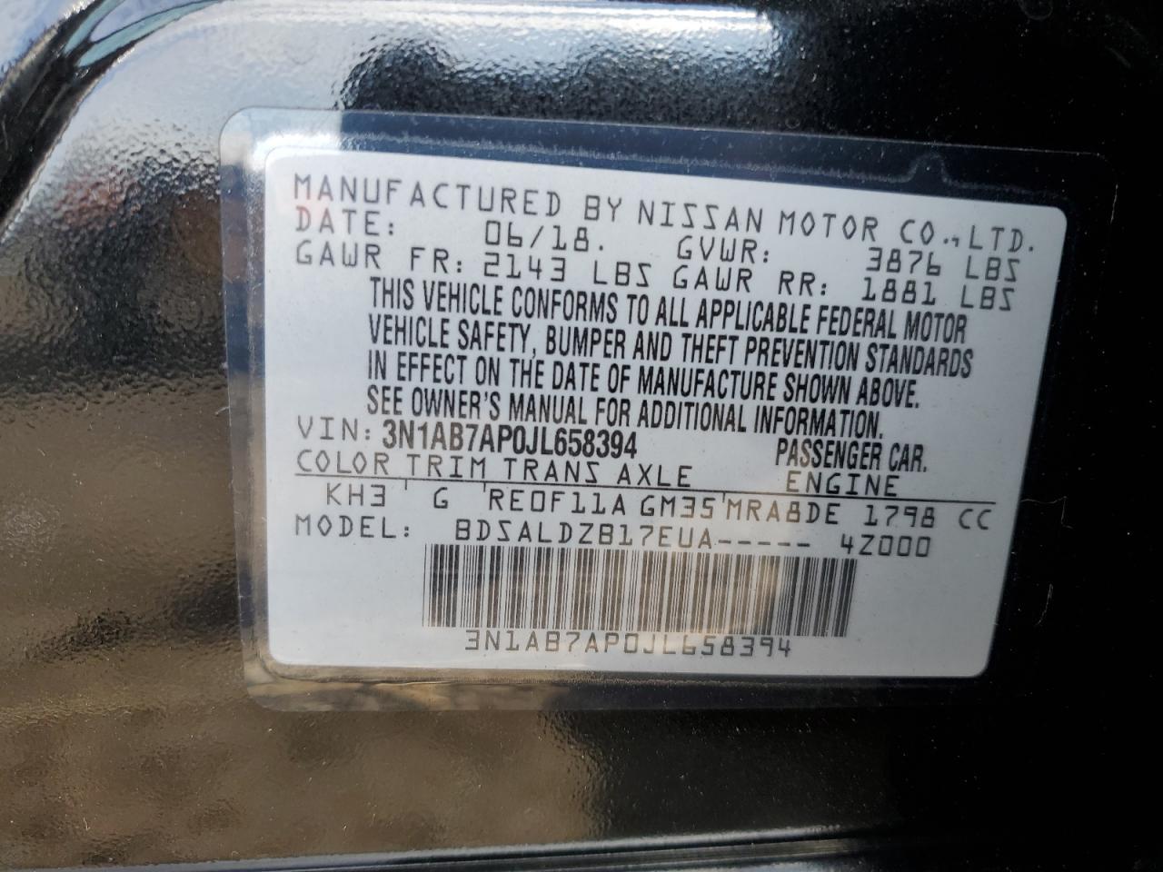 2018 Nissan Sentra - zdjęcie 12