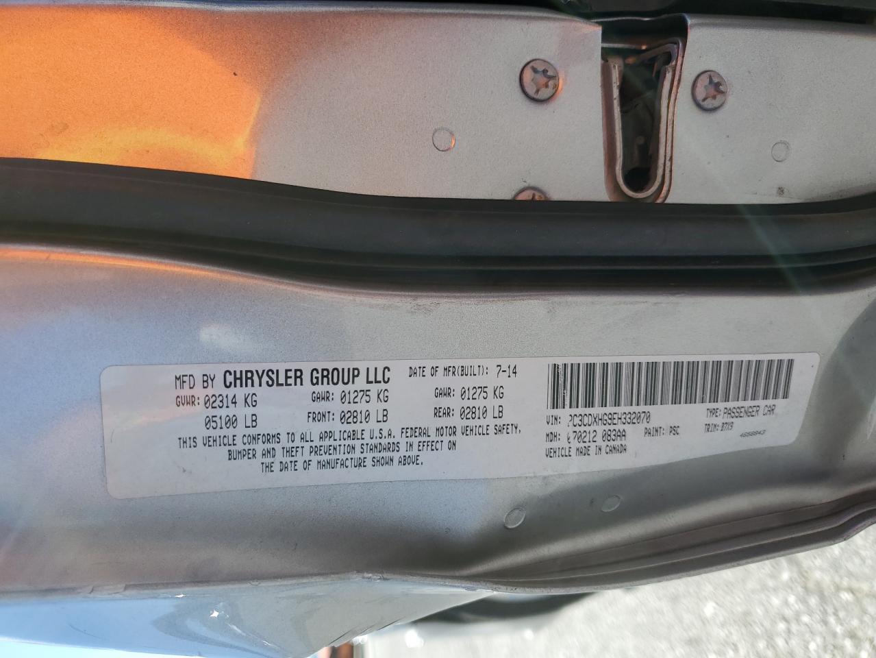 2014 Dodge Charger Sxt - zdjęcie 12