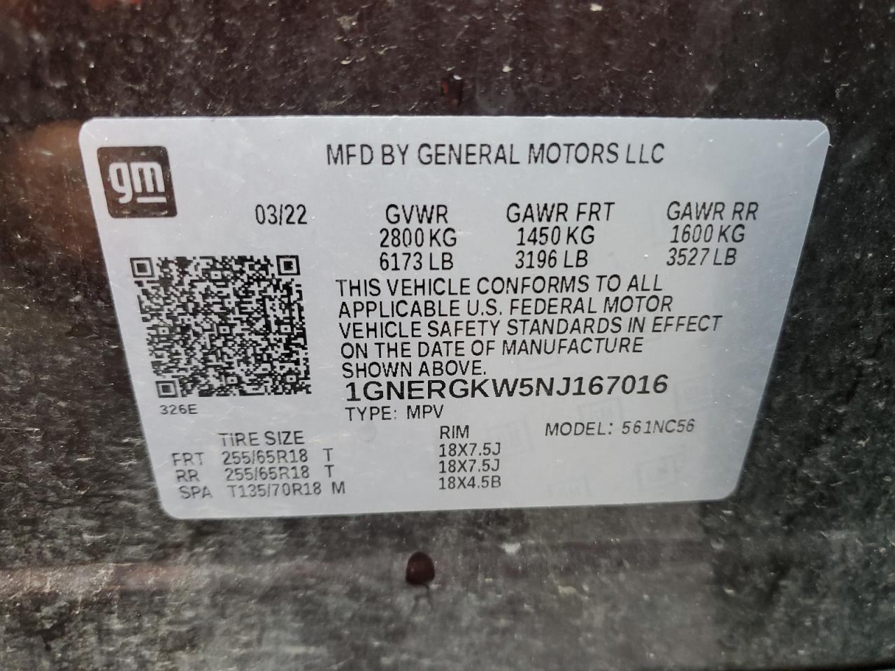 2022 Chevrolet Traverse Lt - zdjęcie 13