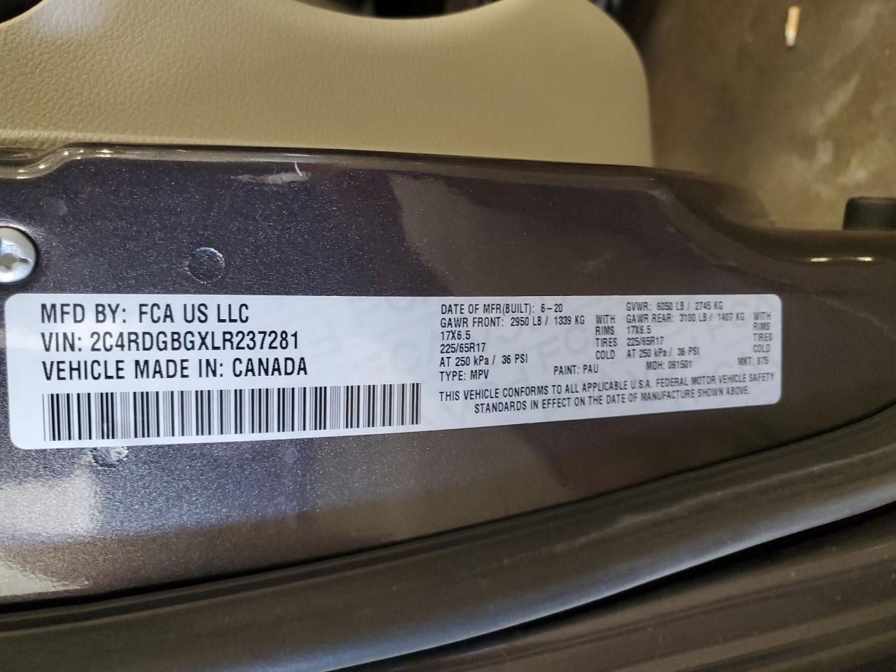 2020 Dodge Grand Caravan Se - zdjęcie 13