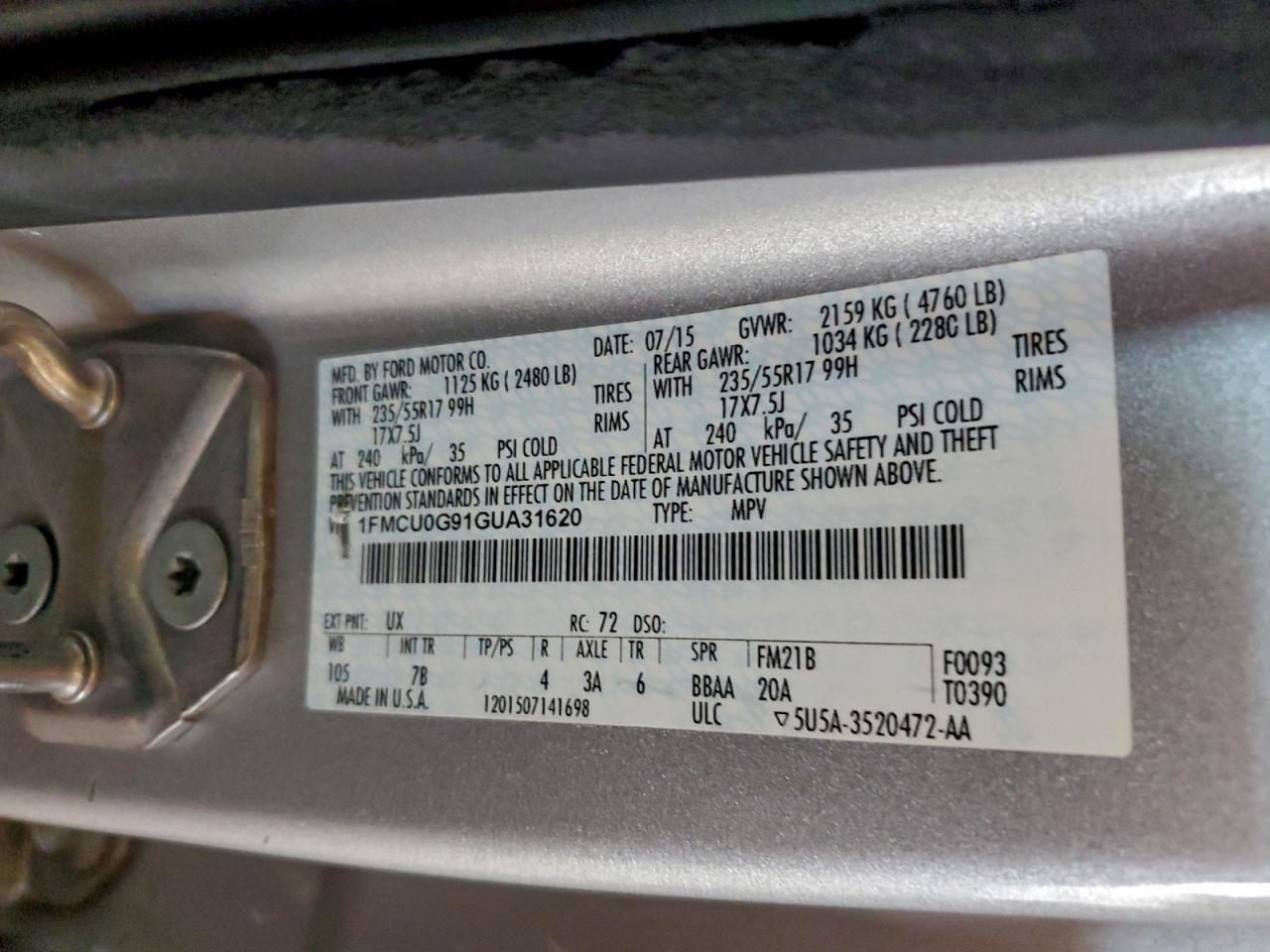 2016 Ford Escape - zdjęcie 13