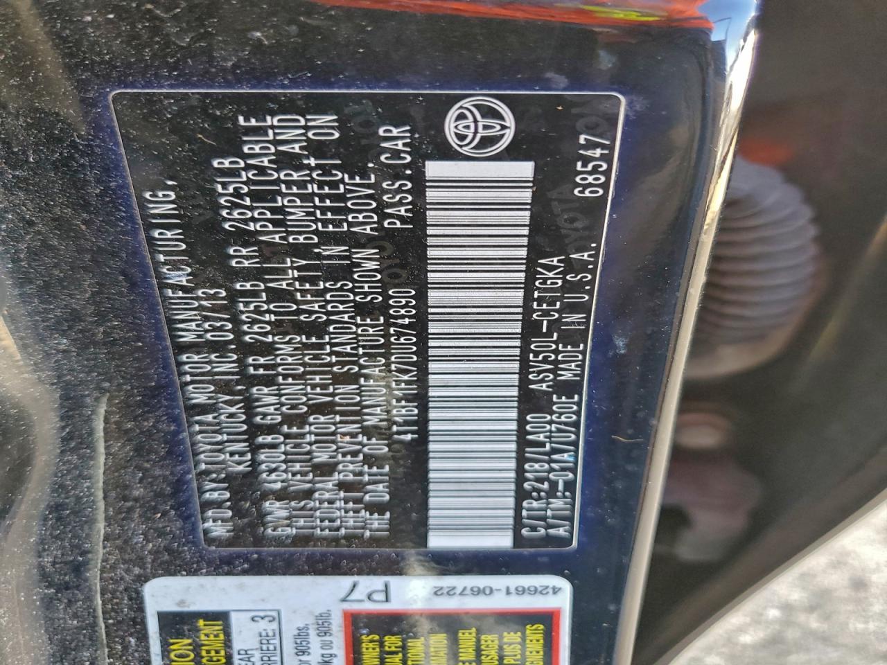 2013 Toyota Camry - zdjęcie 12