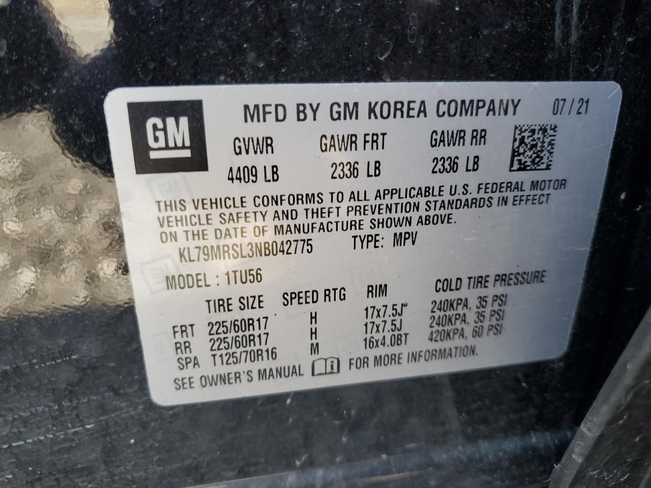 2022 Chevrolet TrailBlazer - zdjęcie 13