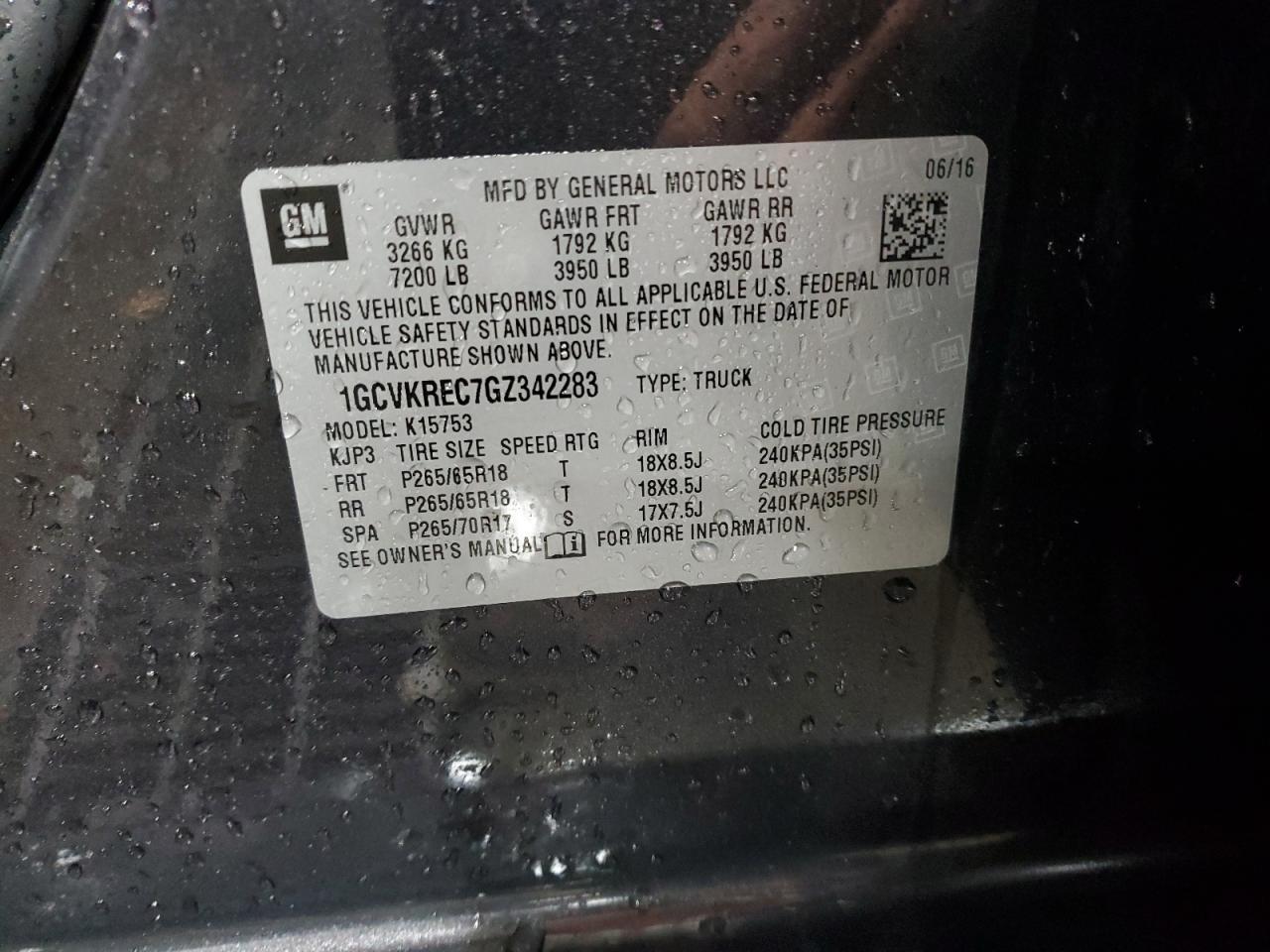 2016 Chevrolet Silverado K1500 Lt - zdjęcie 12