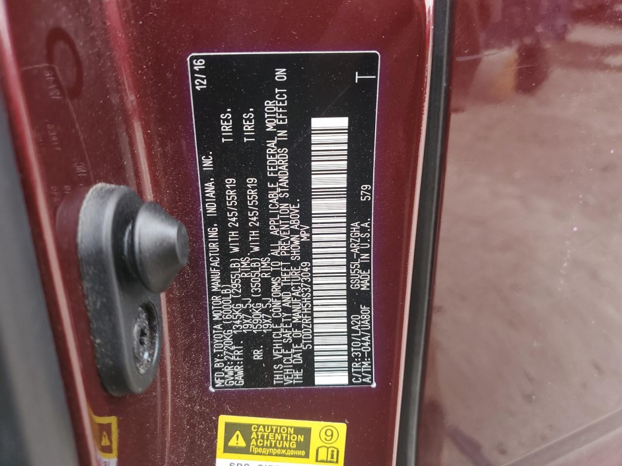 2017 Toyota Highlander - zdjęcie 13