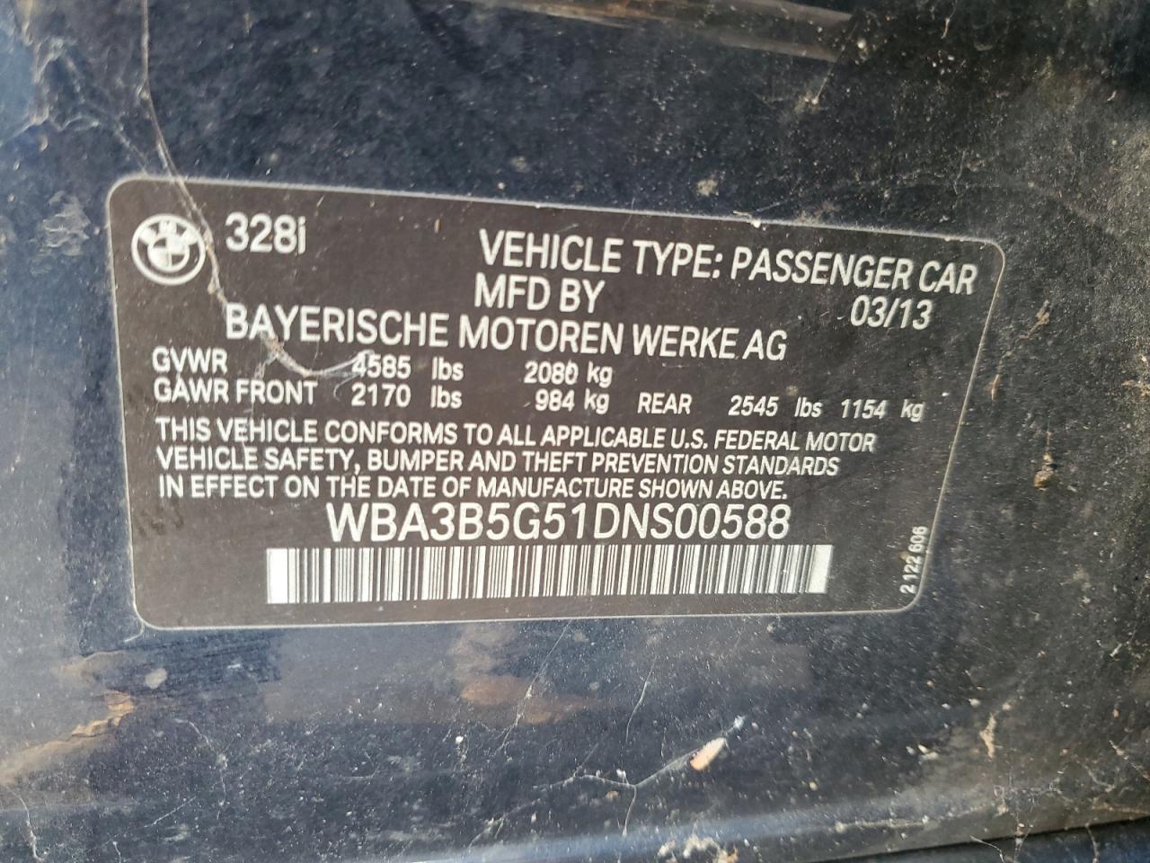 2013 BMW 3 Series - zdjęcie 12