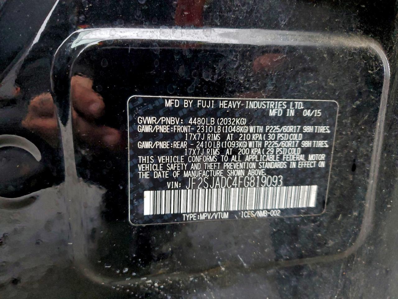 2015 Subaru Forester 2.5I Premium - zdjęcie 14