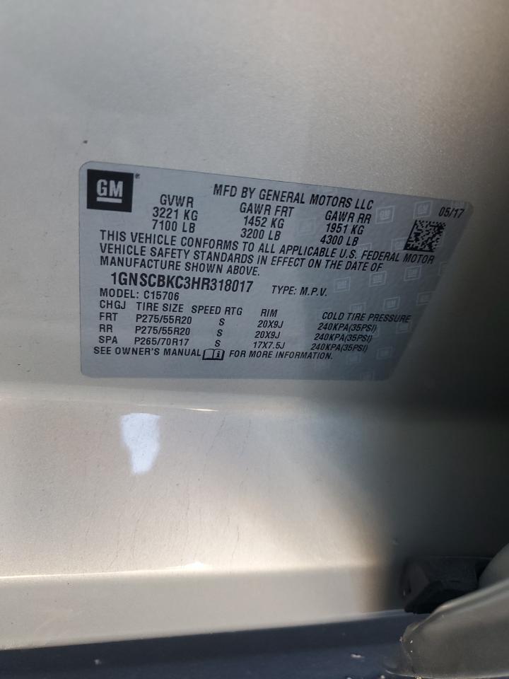 2017 Chevrolet Tahoe C1500 Lt - zdjęcie 14