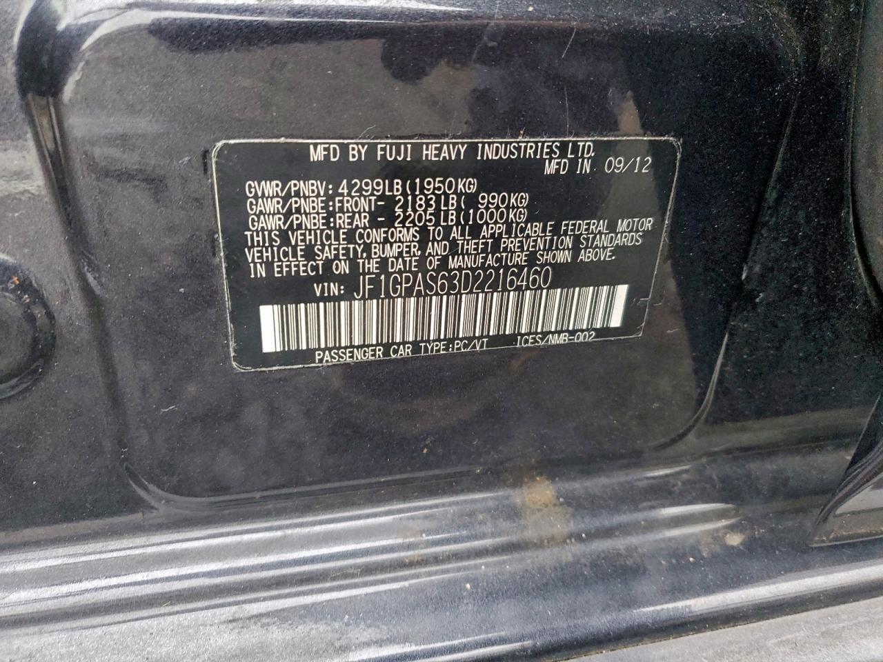 2013 Subaru Impreza - zdjęcie 13