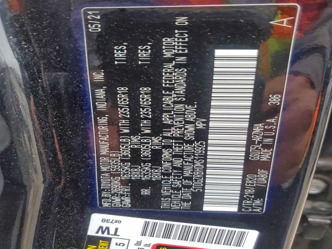 2021 Toyota Highlander Xle - zdjęcie 13