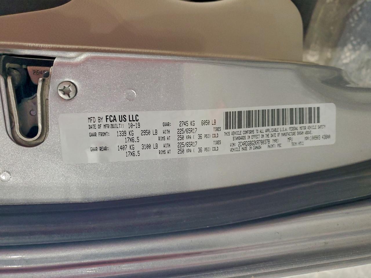 2019 Dodge Grand Caravan Se - zdjęcie 13