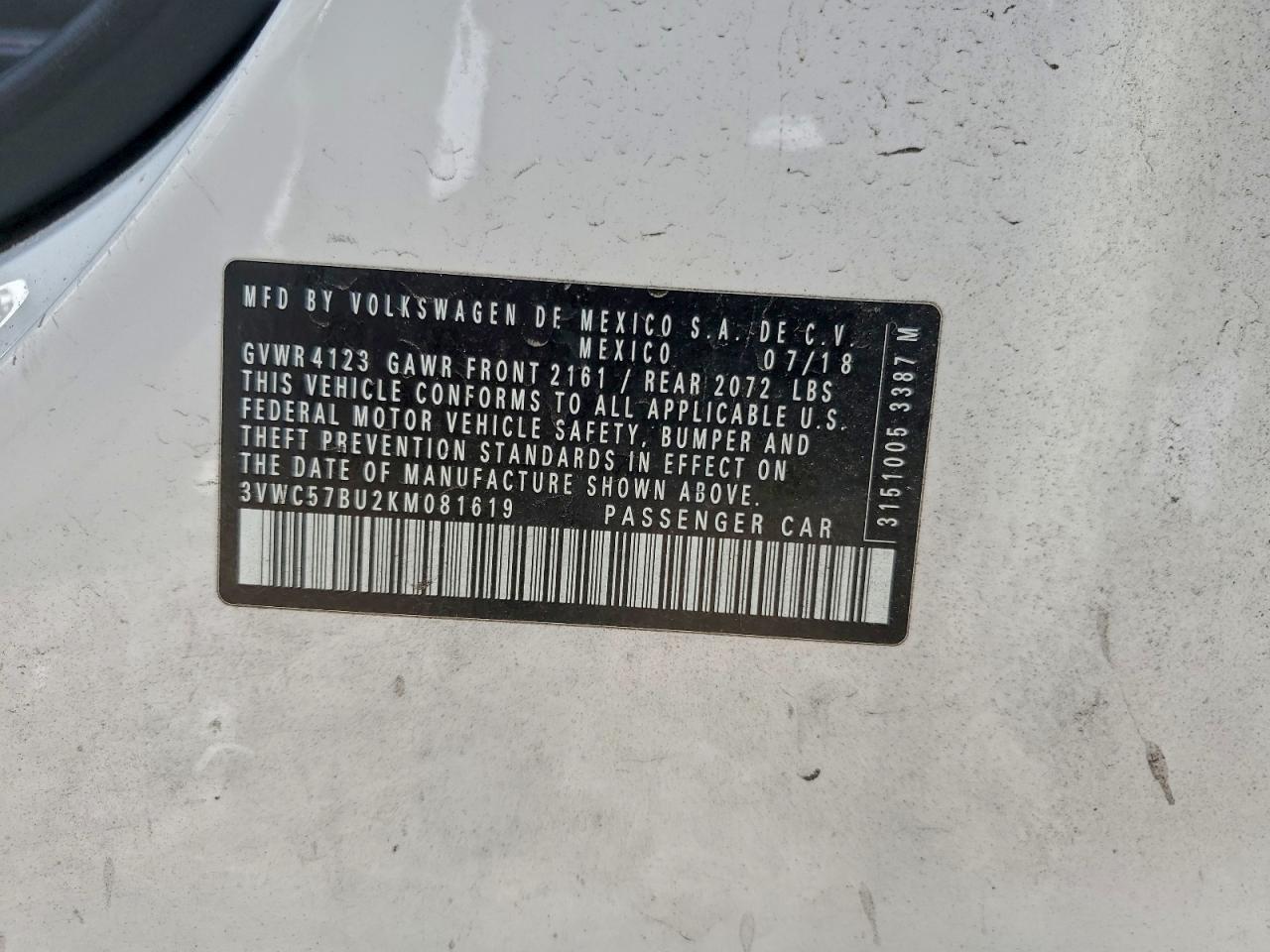 2019 Volkswagen Jetta - zdjęcie 12