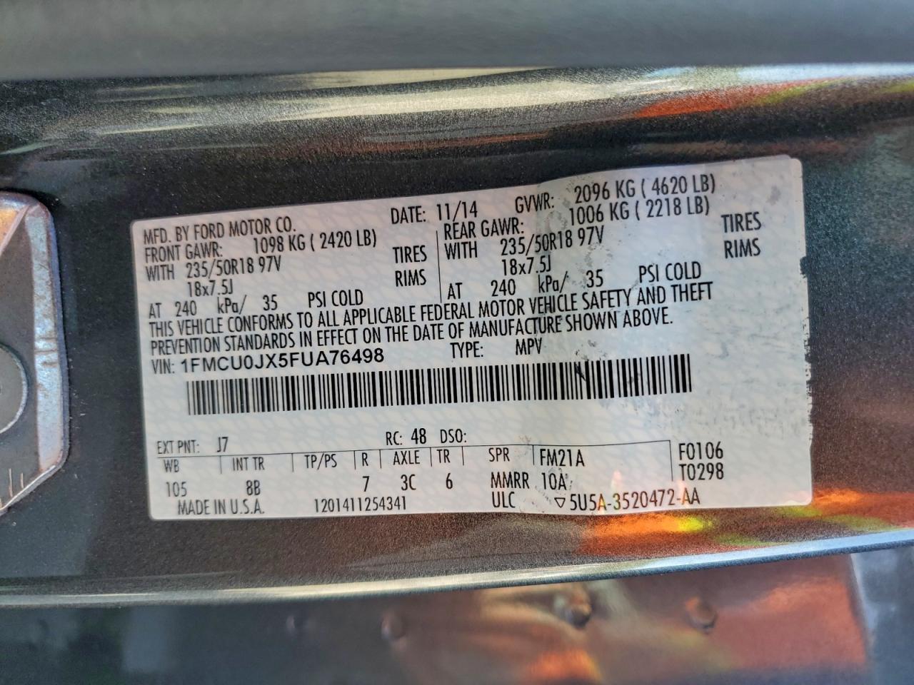 2015 Ford Escape - zdjęcie 13