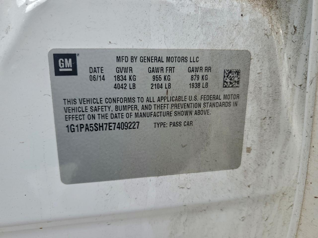 2014 Chevrolet Cruze Ls - zdjęcie 12