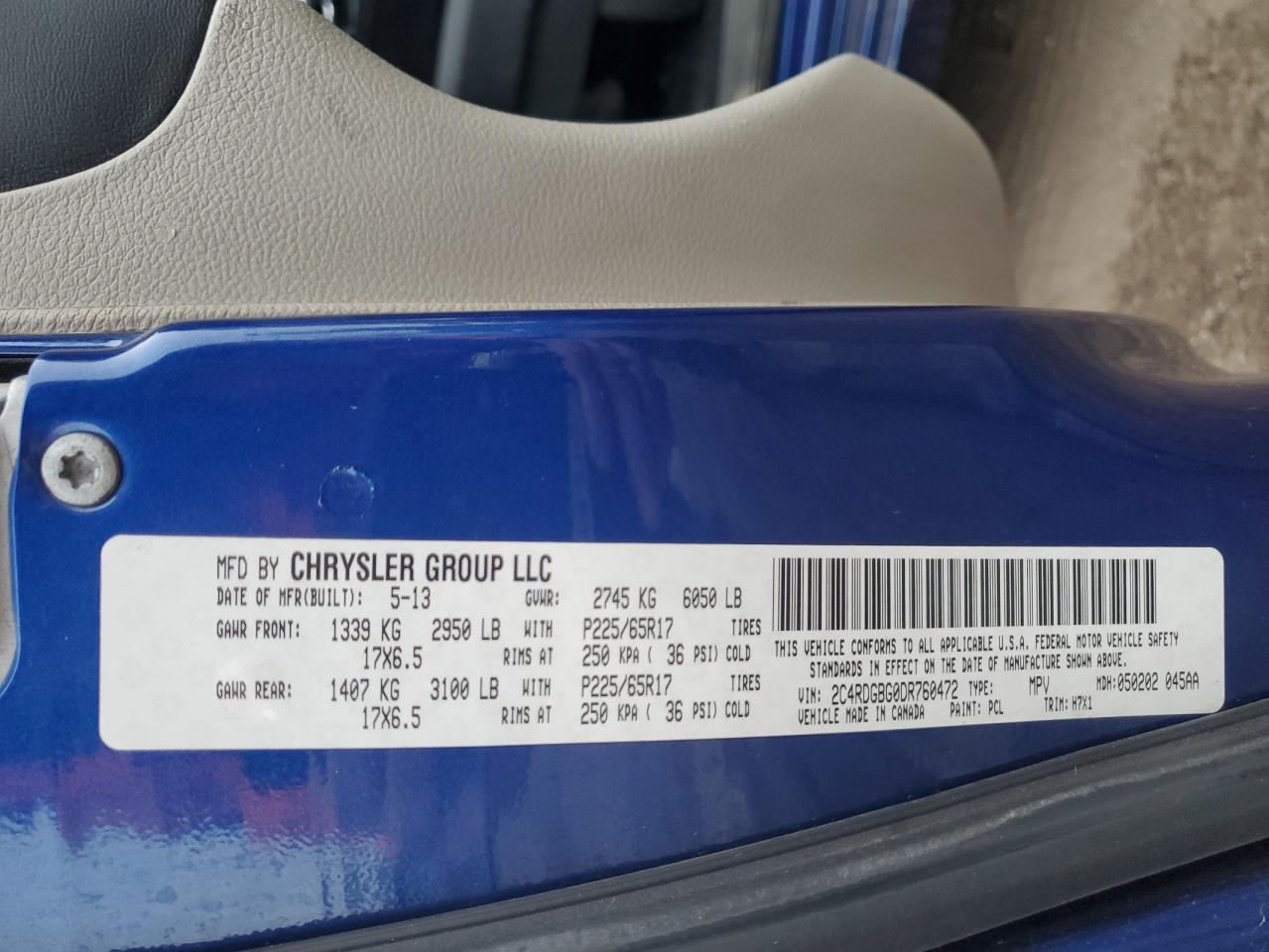 2013 Dodge Grand Caravan Se - zdjęcie 13