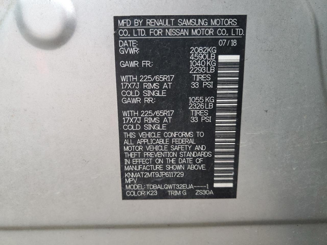 2018 Nissan Rogue S - zdjęcie 13