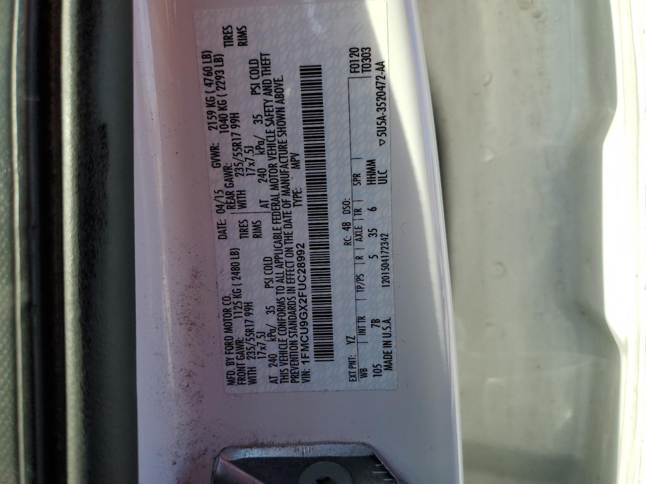 2015 Ford Escape Se - zdjęcie 13