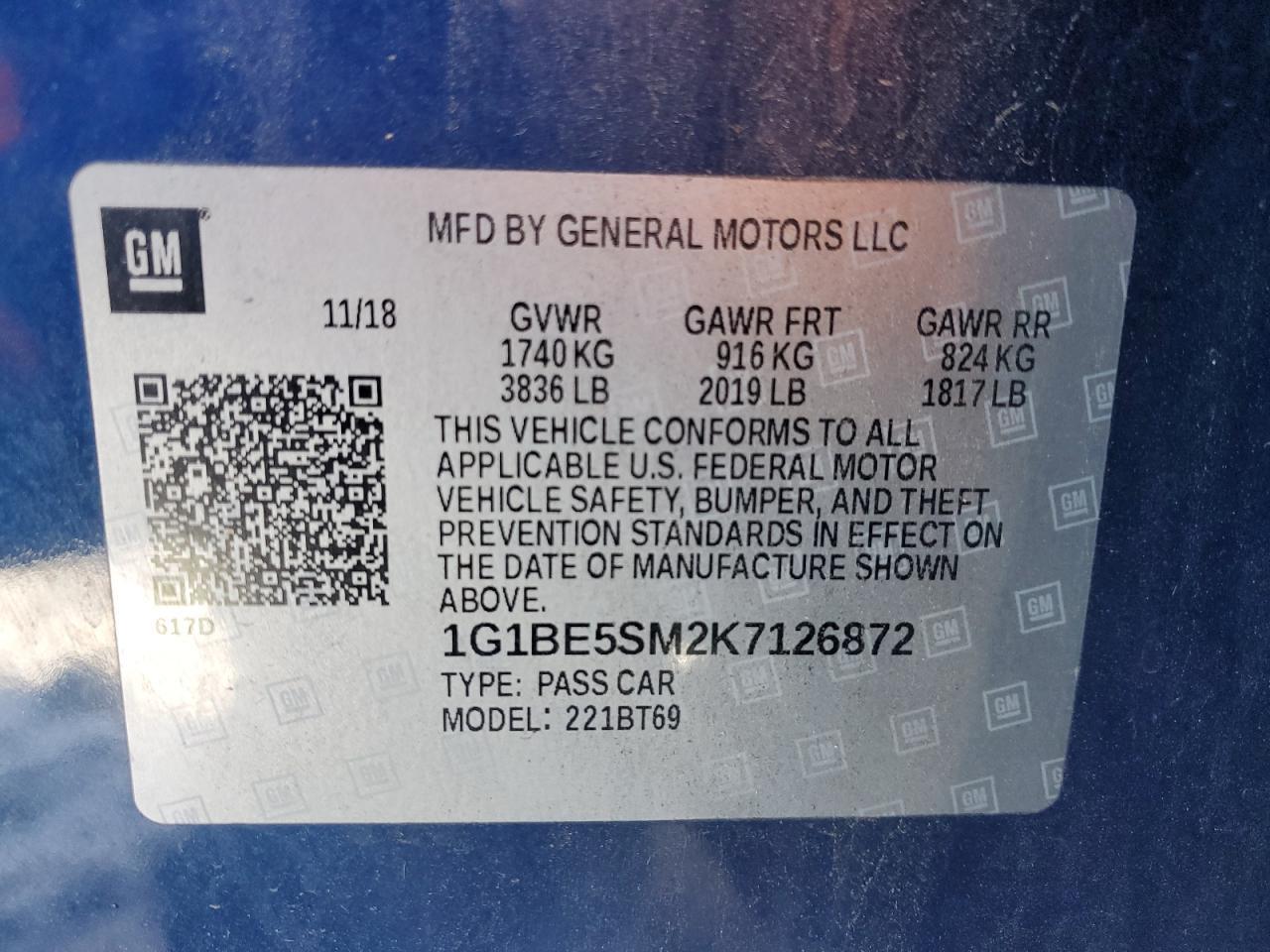 2019 Chevrolet Cruze Lt - zdjęcie 12