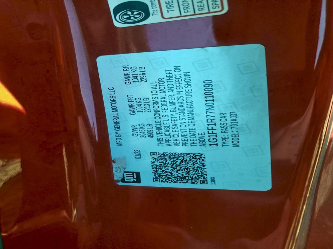 2022 Chevrolet Camaro Lt1 - zdjęcie 12