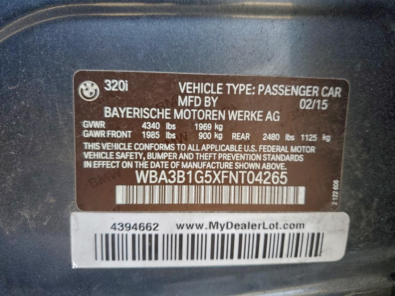 2015 BMW 320 I - zdjęcie 12