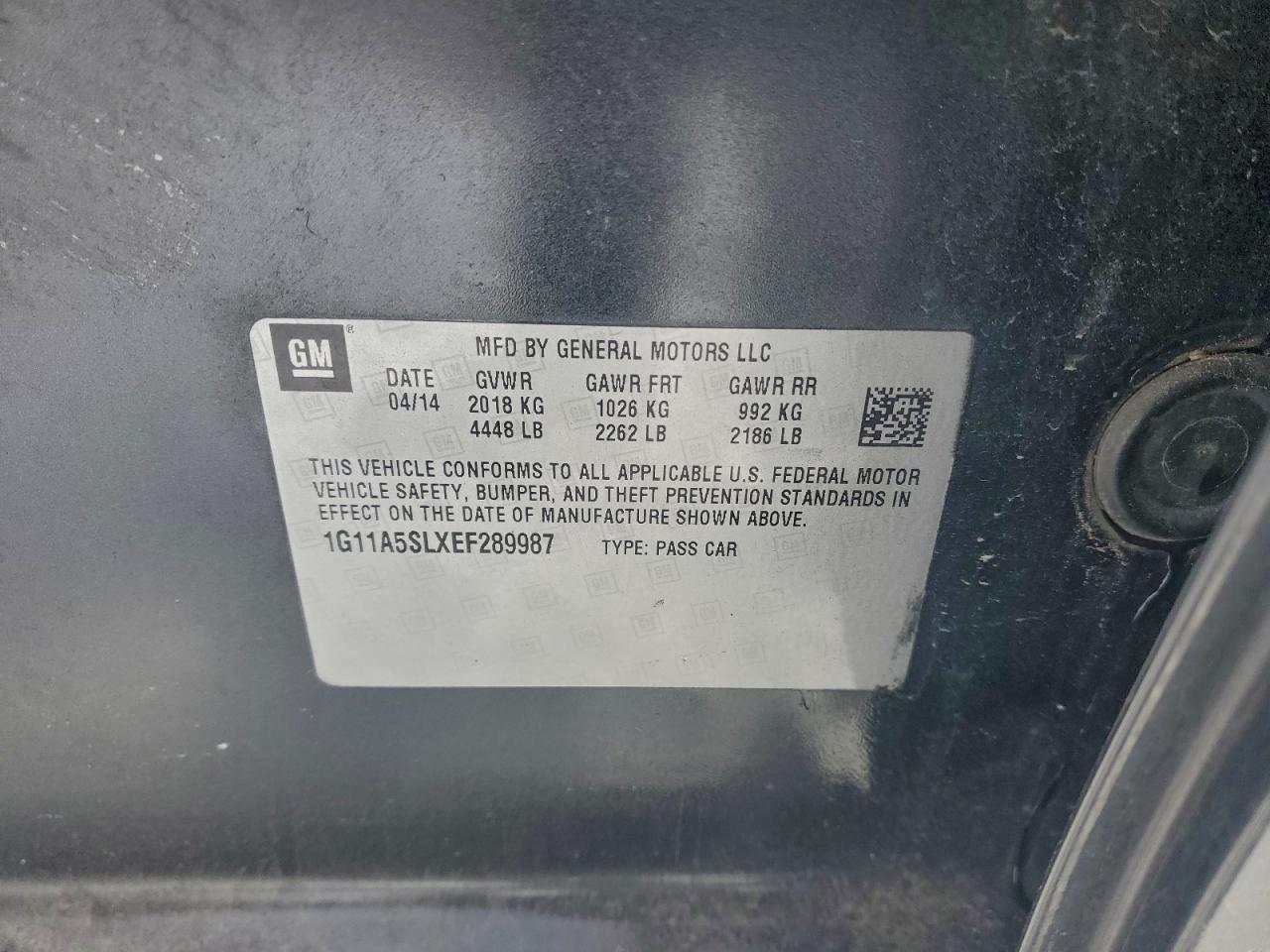 2014 Chevrolet Malibu Ls - zdjęcie 12