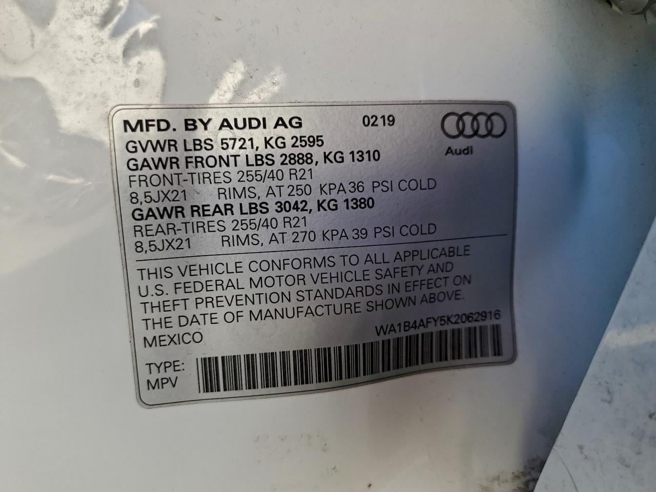 2019 Audi Sq5 Premium Plus - zdjęcie 12