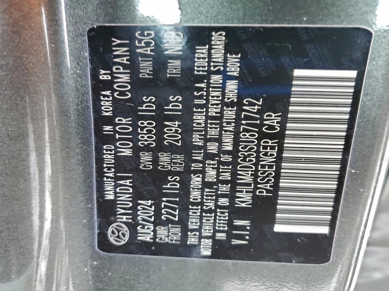 2025 Hyundai Elantra Sel Sport - zdjęcie 12