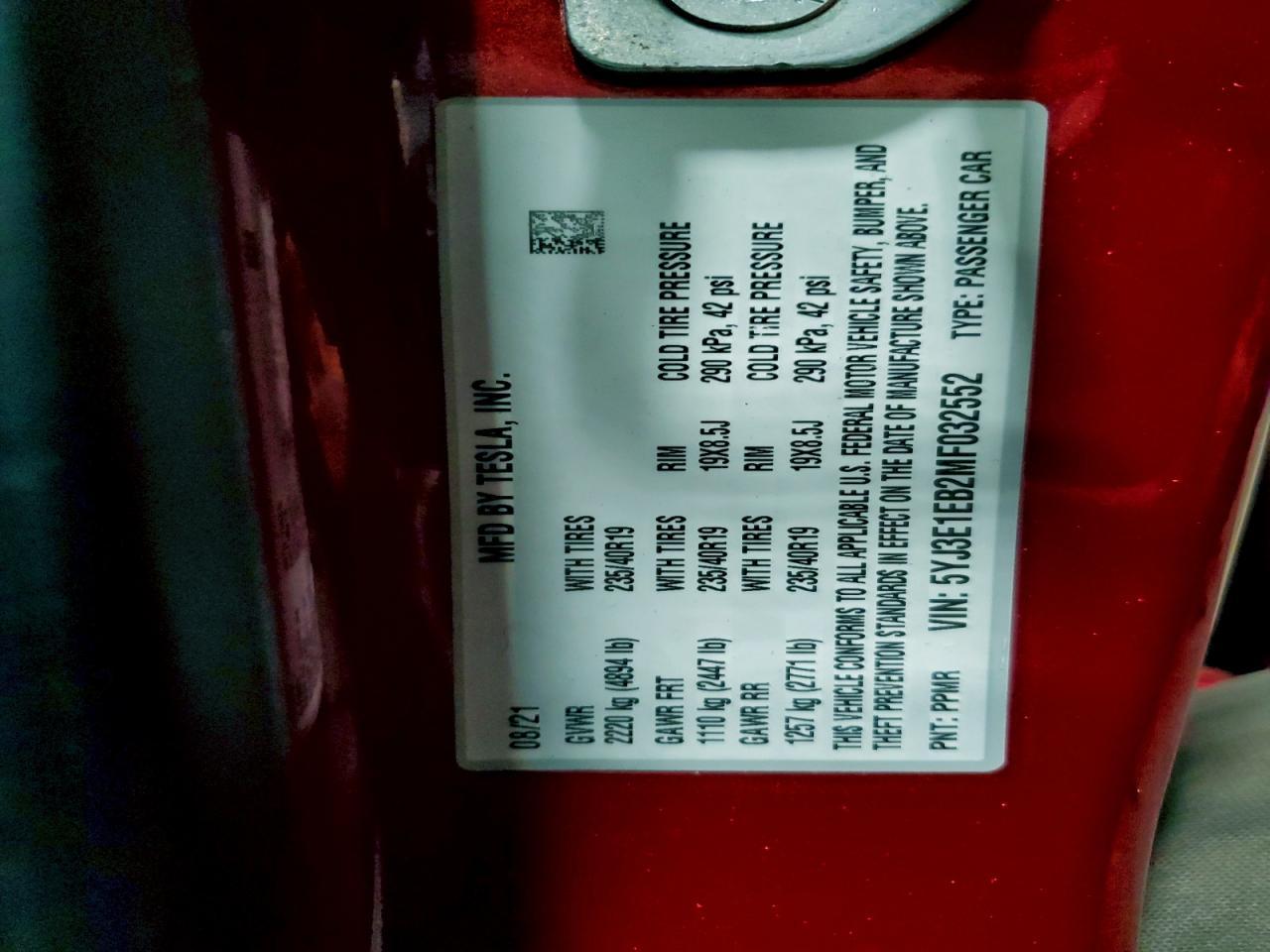 2021 Tesla Model 3 - zdjęcie 12