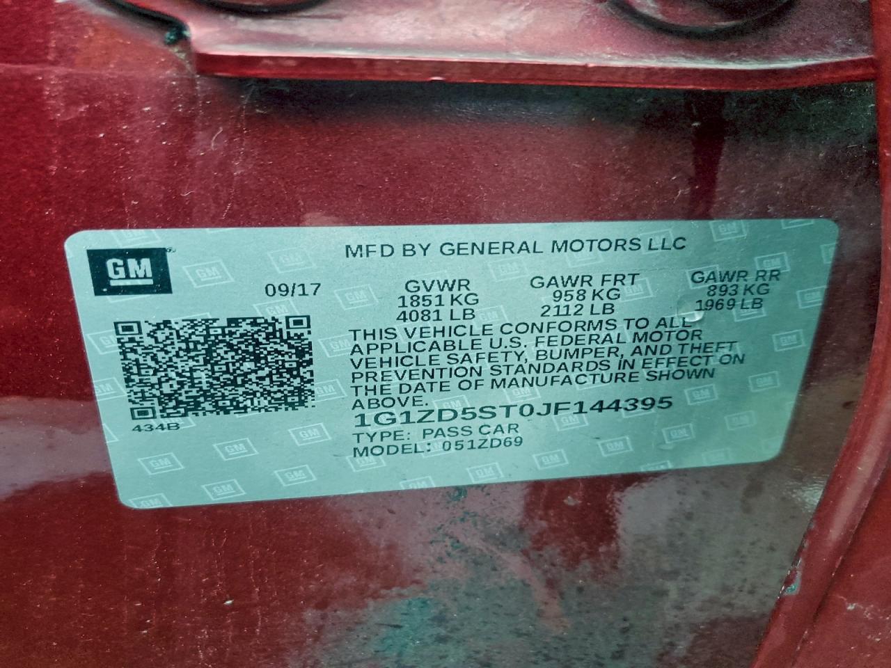 2018 Chevrolet Malibu Lt - zdjęcie 12