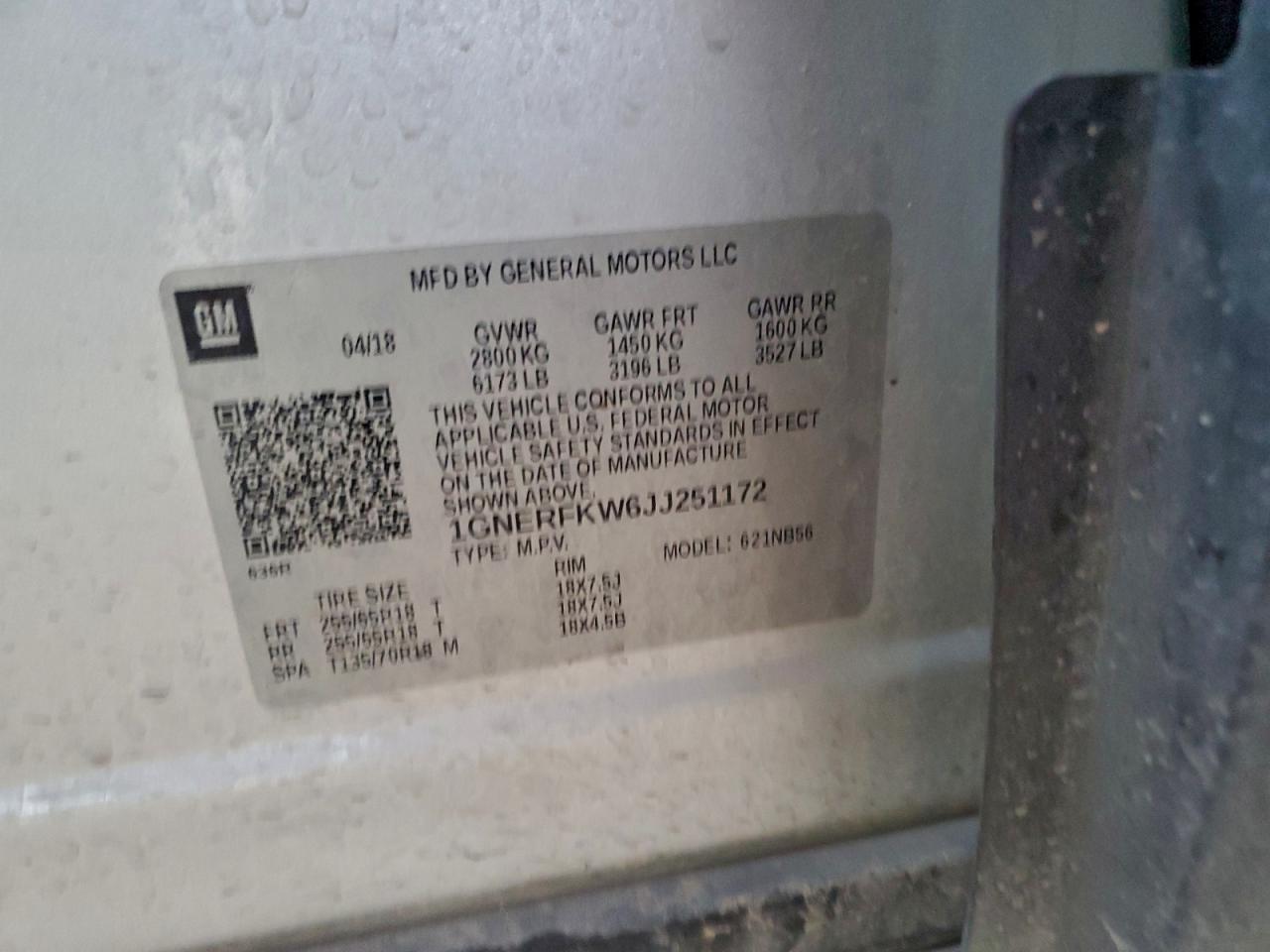 2018 Chevrolet Traverse Ls - zdjęcie 13