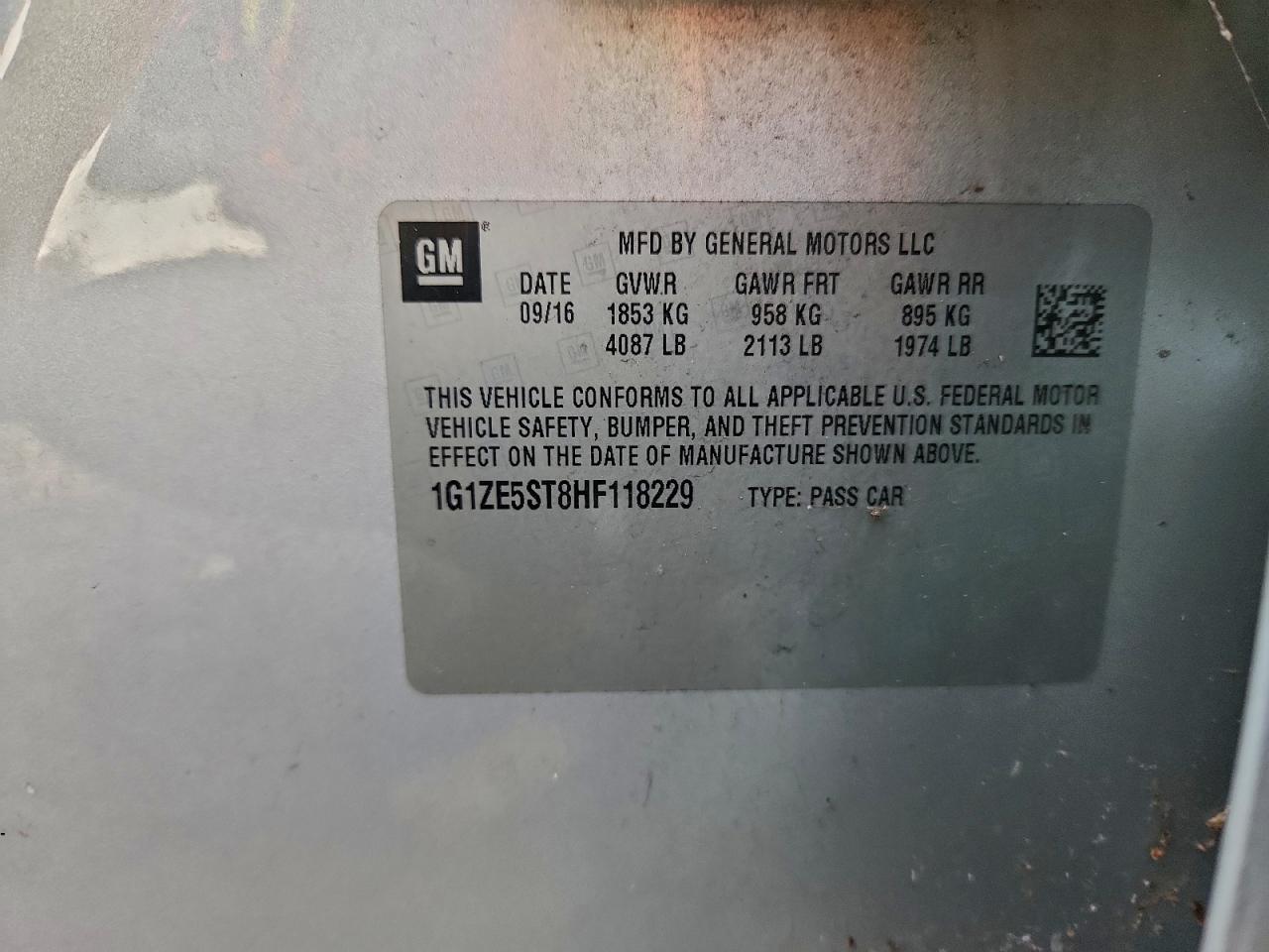 2017 Chevrolet Malibu Lt - zdjęcie 12