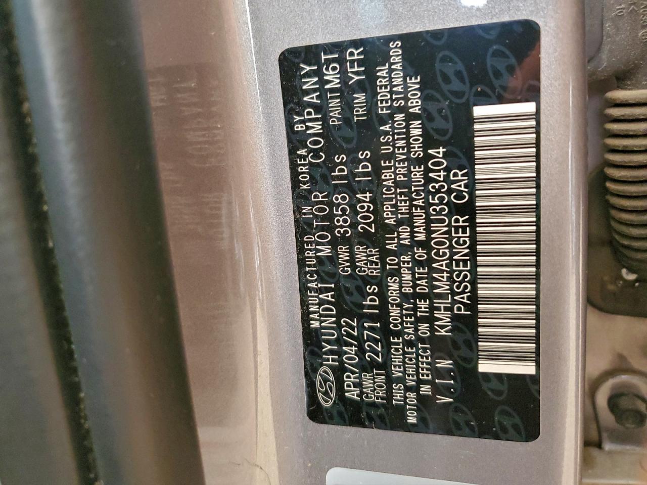 2022 Hyundai Elantra Sel - zdjęcie 13