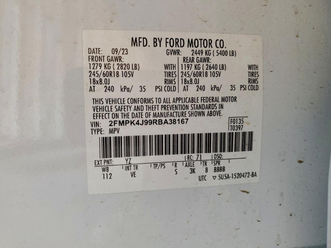 2024 Ford Edge Sel - zdjęcie 14