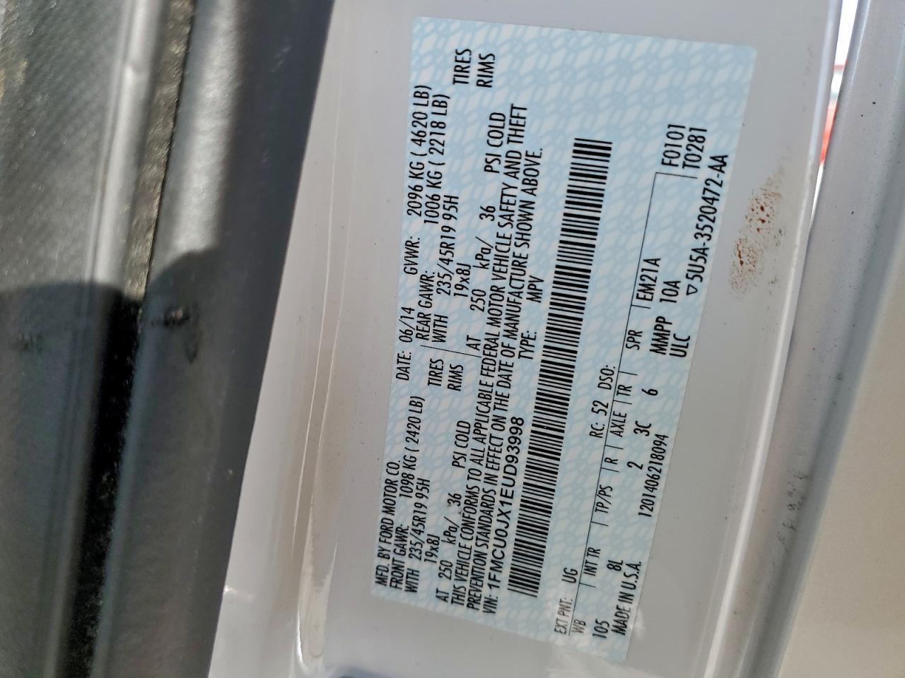 2014 Ford Escape Titanium - zdjęcie 13