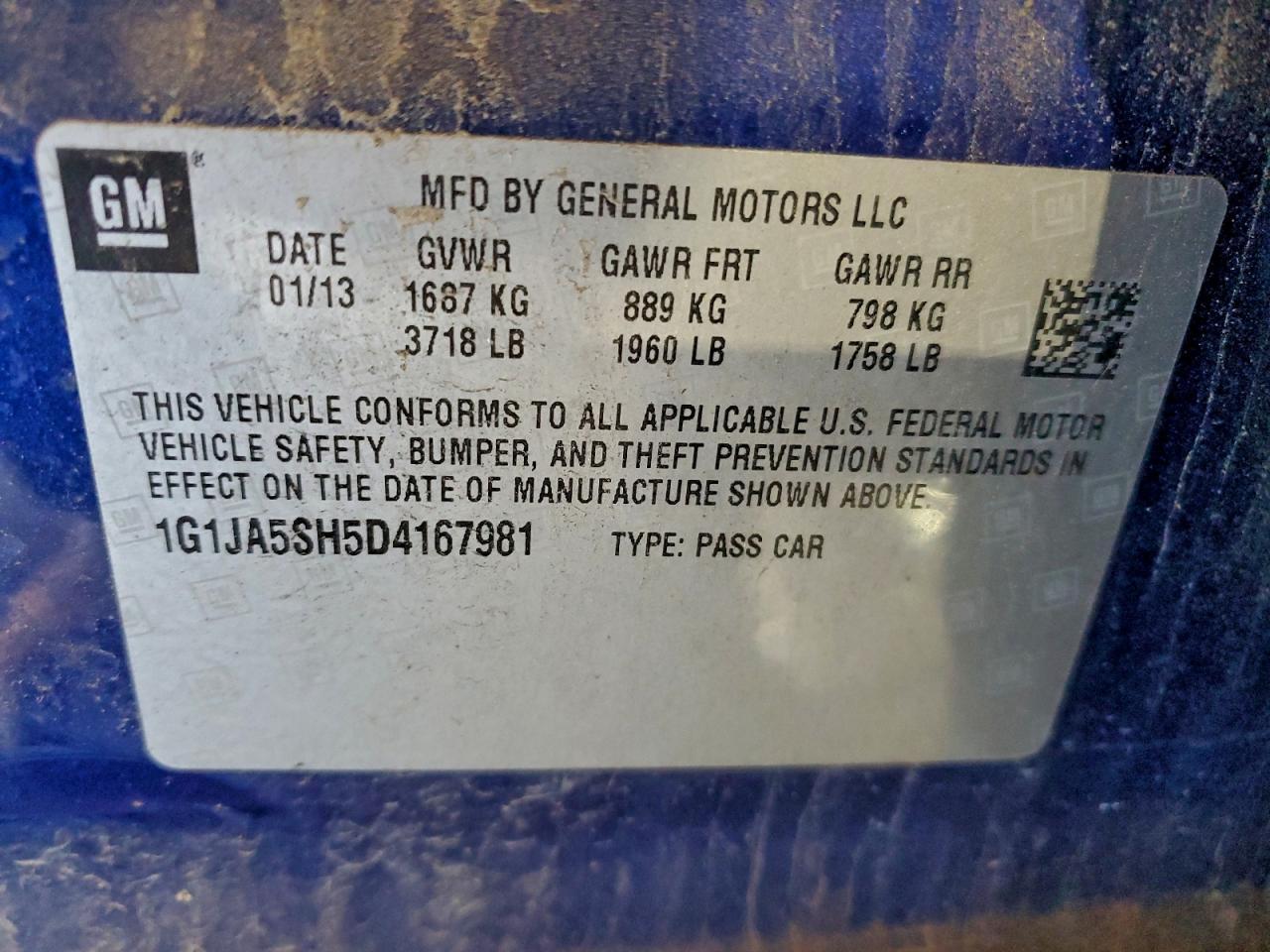 2013 Chevrolet Sonic Ls - zdjęcie 12