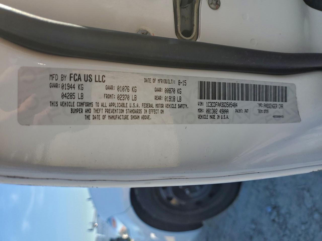 2016 Dodge Dart Se - zdjęcie 13