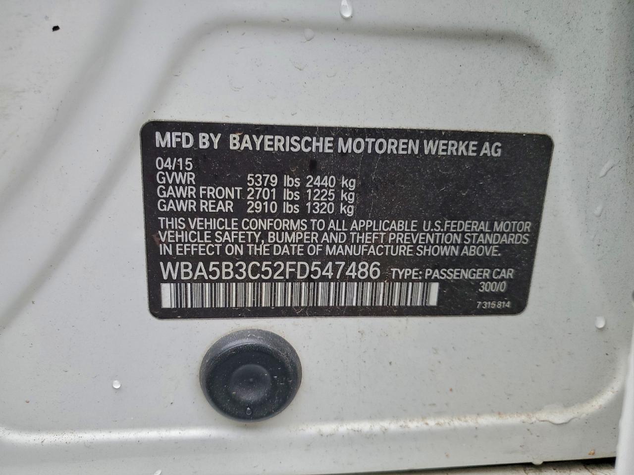 2015 BMW 535 Xi - zdjęcie 13