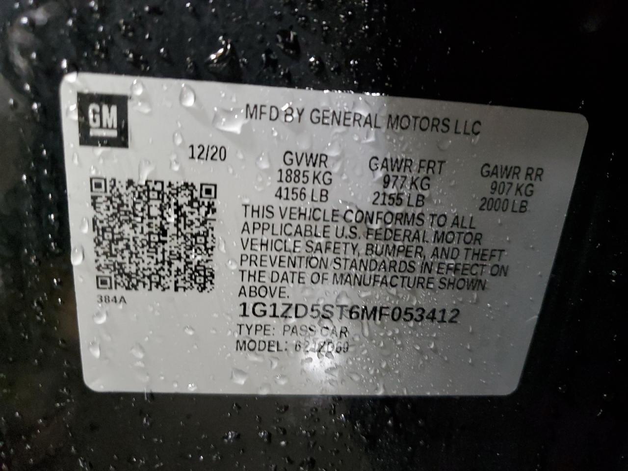 2021 Chevrolet Malibu Lt - zdjęcie 13