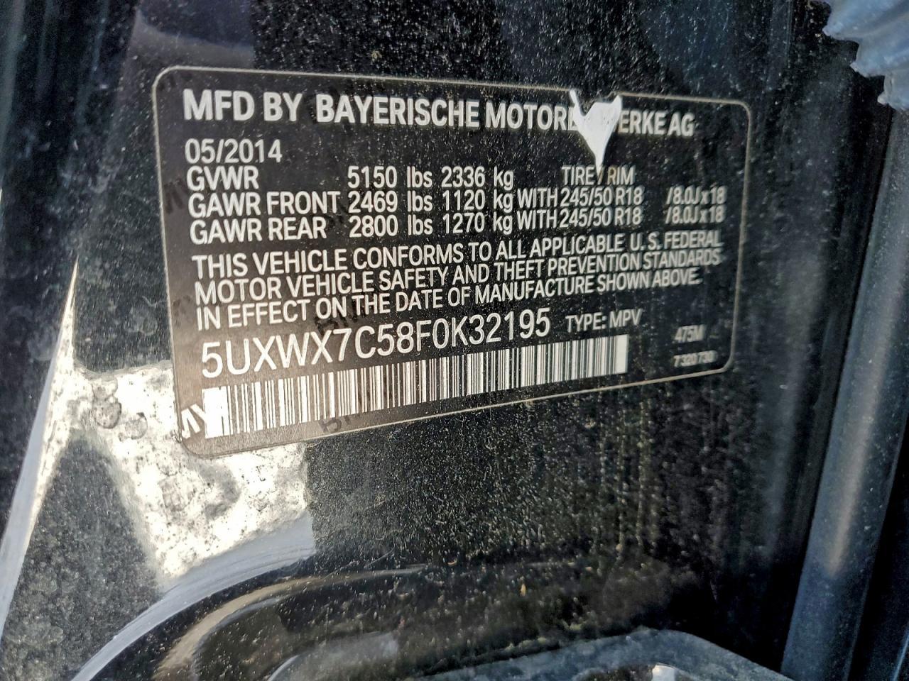 2015 BMW X3 xDrive35I - zdjęcie 13